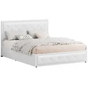 ALFORDSON Bed Frame Double Size Gas Lift Storage Mattress Base Leather DIANA