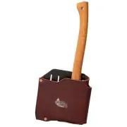 Arborist Leather Axe Sheath Protector Pouch Burgundy Plastic Lined