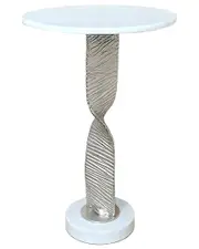 Sagebrook Home 24in Twisted Base Accent Table