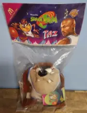 Vintage NIB 1996 McDonald's Space Jam TAZ Plush WB Looney Tunes Tazmanian Devil