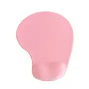 Office Mousepad with Gel Wrist Support Ergonomic Gaming Desktop Mouse Pad Wrist Rest - Pink