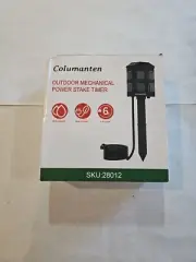 Columanten Outdoor Power Stake Timer, 24 Hour Mechanical Timer...