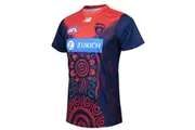Melbourne Demons AFL NEW BALANCE Mens Retail Run Out Tee