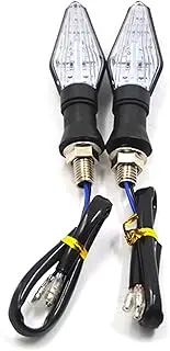 Turn Signal Indicator Universal Motorcycle LED Running Bike Turn Signal Light 12V Indicator Tail Light Flowing Blinker Flasher Lamp Stop Signal
