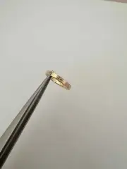 Hammered And Patterned Gold Filled Ring three Size Available 6,7,8