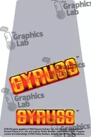Replacement Game Cartridge Label - Gyruss for Atari 2600