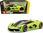 Lamborghini Terzo Millennio Lime Green with Black Top and Carbon Accents 1/24 by
