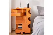 ArtissIn Storage Trolley Bedside Table 5 Tier Cart Boby Replica Orange