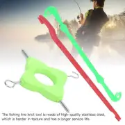 Green Fishing Bait Needle Hook Knot Puller Knot Tying Tool Set Fishing Bait GD