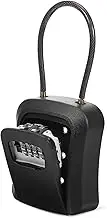 KAILIKETIY Box Lock Box with Code Sturdy Key Holder Weather Resistant Key Storage Box Capacity for Easy Wall Mount Installation