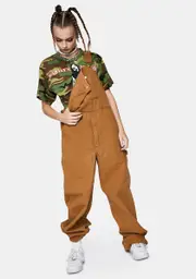 [Dickies] Brown Duck Bib Overalls