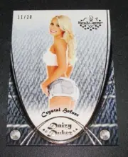 2015 Benchwarmer CRYSTAL HEFNER Daizy Dukez #107 Gold Foil/20 PLAYBOY Playmate