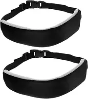 Ciieeo 2 Pcs Airplane Head Straps Neck Support Belt for in Car Train Travel Soft Skin-Friendly Material