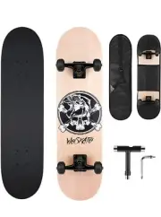 WeSkate Beginner Skateboards 80x20 Complete Standard Skateboard for Girls Boys