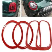 For MINI Cooper F54 Front Headlight Rear Tail Lamp Sticker Trim 2015-2020 Red US (for: Mini)