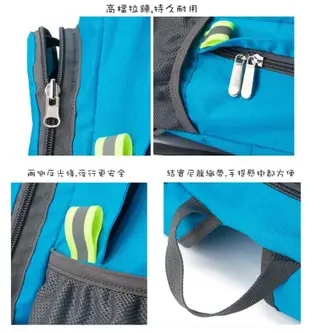 加大32L摺疊行李包 可折疊尼龍後背包 行李拉桿包 單肩旅行包 雙肩背包 旅行收納包 (3.8折)