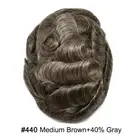 Mens Toupee Hairpiece Fine Mono Poly Human Hair Replacement System Wigs for Men