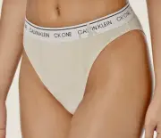 CALVIN KLEIN CK One Cotton Faded Glory Crescent Hi Cut Tanga Panty Womens XS S