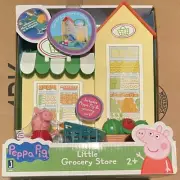 Peppa Pig Little Grocery Store Playset, 3 Pieces - Includes Foldable Grocery.
