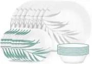 Corelle Solar Print Dinnerware Set, 18 Piece, 6 X 26Cm Dinner Plate, 6 X 17Cm...