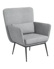 [Casa Decor] Upholstered Cora Accent Chair in Light Grey