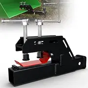 2024 New Upgraded Tractor Clamp on Trailer Hitch Receiver, Bucket Hitch Non-Slip 2" Ball Mount Adapter for Kubota Deere Bobcat, Trailer Hitch Attachment (Black)