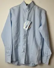 Equine Couture NEW Ladies Hannah size 34 M Coolmax Show Shirt ice blue Horse