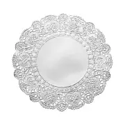 250 Pcs Paper Doilies 4.3 Inch Round Lace Decorative Placemats, Silver