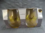 Trueliving Wine Glasses "Cheers!" Set of 2