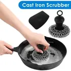 Cast Iron Scrubber Food Grade Stainless Steel Chainmail Scrubber with Heat toETe
