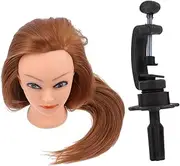 OFFIGAM Cosmetology Mannequin Head with Stand Realistic Hair Styling Model for Training Curling and Braiding for Students Professionals and Creative Activities