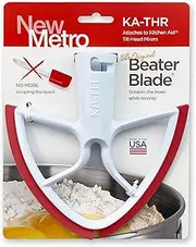 New Metro KA-THR Original Beater Blade Works w/KitchenAid 4.5-5 Qt Tilt-Head Stand Mixers, Red