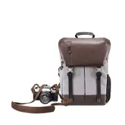 TARION Camera Backpack + Leather Camera Strap | Waterproof Camera Bag with 15...