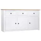 Panama Pine Wood Sideboard Kitchen Buffet Storage Drawers Rack Cabinet Table