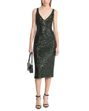 Michael Michael Kors Portrait Sheath Sequin Dress