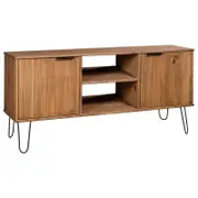 vidaXL Solid Pine Wood TV Cabinet "New York" Light Wood Sideboard TV Stand