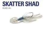 Mustad Skatter Shad Blade Jig - 1/2 Oz Fishing Lure - Albino Color