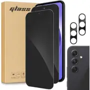 2 PCS Privacy Tempered Glass Screen Protector+ 2 PCS Camera Lens-For Galaxy S24 5G