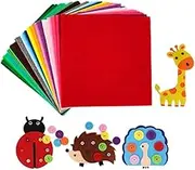 Changyeah 45 Colors Stiff Felt Fabric Sheets, 15 x 15 cm Craft Felt for DIY Sewing,Felt Fabric Sheets Super Soft Craft Felt Squares Nonwoven Fabric for Craft Work DIY Patchwork Sewing