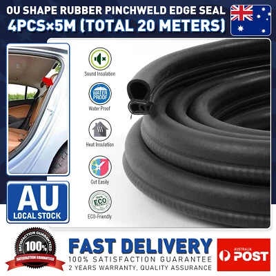 NEW /20M Universal Shape Car Door Seal Trim Strip Weatherstrip Edge Guard Rubber (for: BMW)