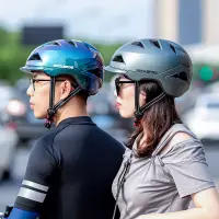 在飛比找蝦皮購物優惠-ROCKBROS洛克兄弟電動自行車頭盔城市通勤安全帽子男女休
