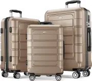 Luggage Sets Expandable PC+ABS Durable Suitcase Double Wheels TSA Approvel Lock