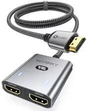 HDMI Splitter 4K, 1x2 HDMI Display Duplicate/Mirror (Not Extend Different Dis...
