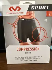 MCDAVID Sport Multi-Sport Performance Men's Compression Shorts LARGE 31-37"