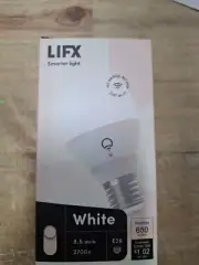 LIFX A19 Wi-Fi Smart LED Light Bulb Works with Alexa - White