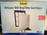 TETRA WHISPER BIO-BAG DISPOSABLE FILTER CARTRIDGES UNASSEMBLED LARGE 12 CT - 2PK