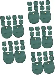 FRCOLOR 5sets 10pcs Double Sided Cloth Jewelry Organizer Bag with Snap Button for Watches Bracelets and Accessories Versatile Travel Pouch for Women Half 10pcs*5