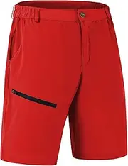 [Satankud] Men's Quick Dry Lightweight Stretch Cargo Hiking Shorts with 6 Pockets