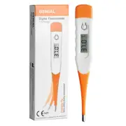 15S Digital Thermometer Oral Fever Rectal Underarm Thermometer With Fever Alarm