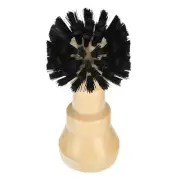 Coffee Portafilter Cleaning Brush with Wooden Handle, 1pcs 51mm(Brown)